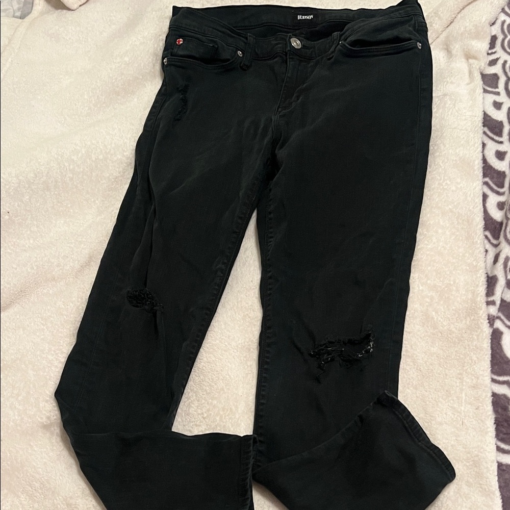 Black Distressed Women's Jeans